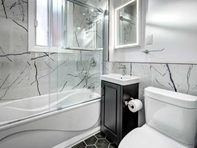 Empty Luxury Renovated Apartment On The 2nd Floor Of Old Building In Montreal Canada